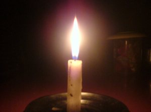 Candle in my Dinning Table
