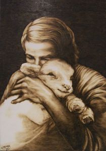 http://commons.wikimedia.org/wiki/File%3APhirography_the_shepherd's_love.jpg