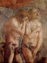 http://commons.wikimedia.org/wiki/File:Masaccio_Adam_and_Eve_detail.jpg