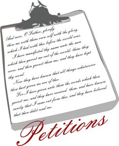 Petition by Jesus Christ in John 17