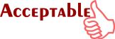 acceptable