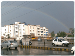 Rainbow at Delhi